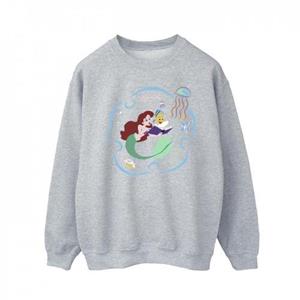 Disney heren de kleine zeemeermin die een boek leest katoenen sweatshirt