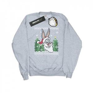 Looney Tunes Heren Bugs Bunny Christmas Fair Isle katoenen sweatshirt