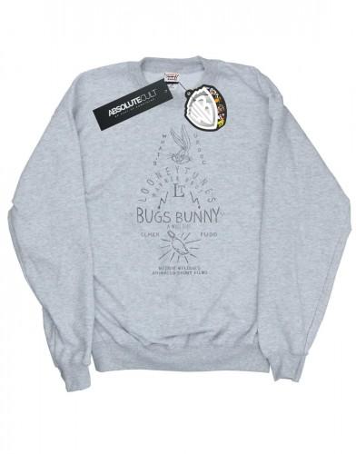 Looney Tunes Heren Bugs Bunny A Wild Hare Katoenen sweatshirt