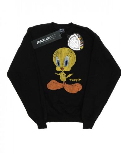 Looney Tunes Heren Tweety Pie Distressed katoenen sweatshirt