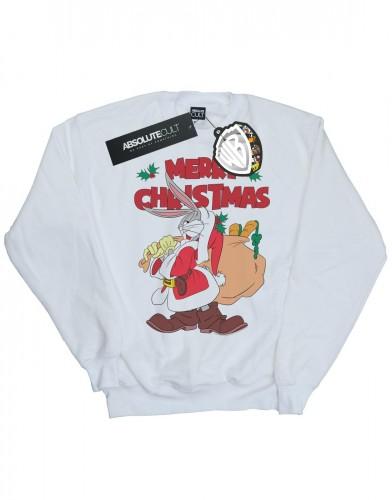 Looney Tunes Heren Santa Bugs Bunny katoenen sweatshirt