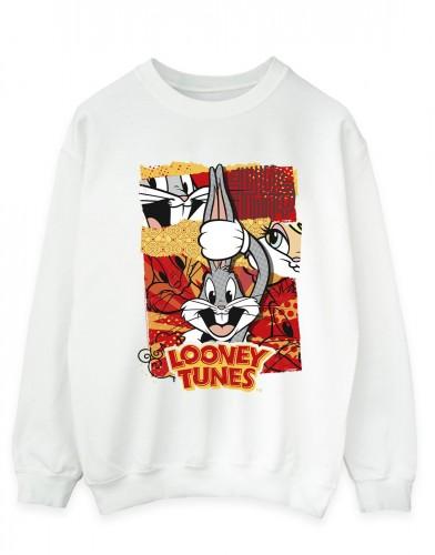 Looney Tunes Heren Bugs Rabbit Comic Nieuwjaar katoenen sweatshirt