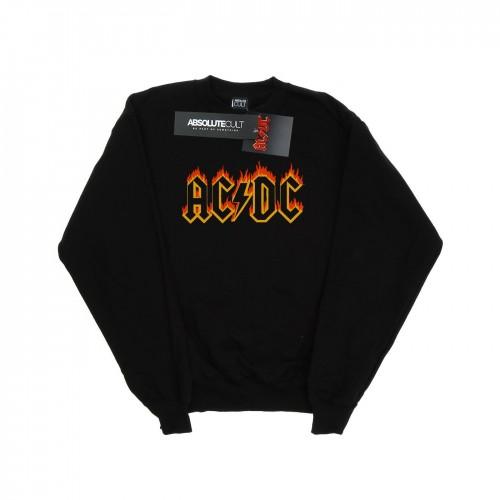 AC/DC katoenen sweatshirt met vlammenlogo voor heren