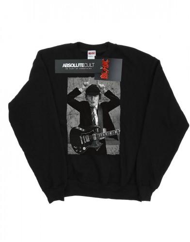 AC/DC Girls Angus Young Distressed Photo-sweatshirt