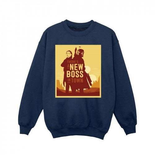 Star Wars Girls het boek van Boba Fett nieuwe Boss Sun silhouet Sweatshirt