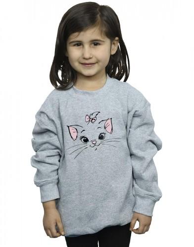 Disney Girls Classics Marie Face Pocket-sweatshirt