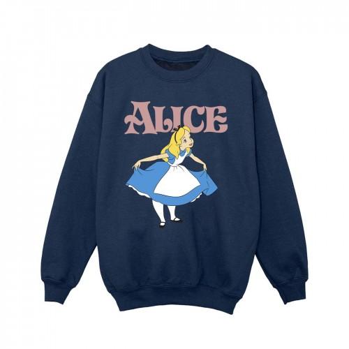 Disney Girls Alice In Wonderland Take A Bow-sweatshirt