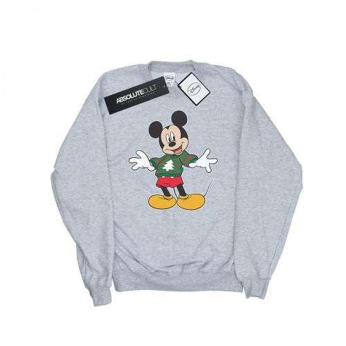 Disney Heren Mickey Mouse Kersttrui Stroke Sweatshirt