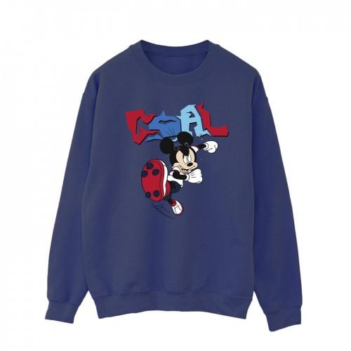 Disney Heren Mickey Mouse Goal Striker Pose Sweatshirt
