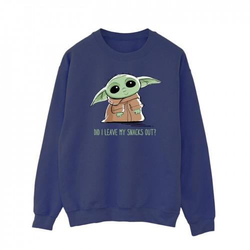 Star Wars Heren het Mandalorian Grogu Snacks Meme Sweatshirt