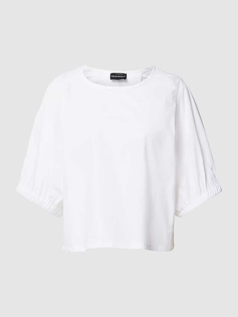 Emporio Armani Kort blouseshirt met 3/4-mouwen