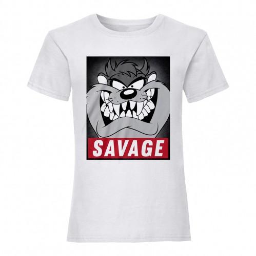 Looney Tunes dames/dames Savage Taz losvallend T-shirt