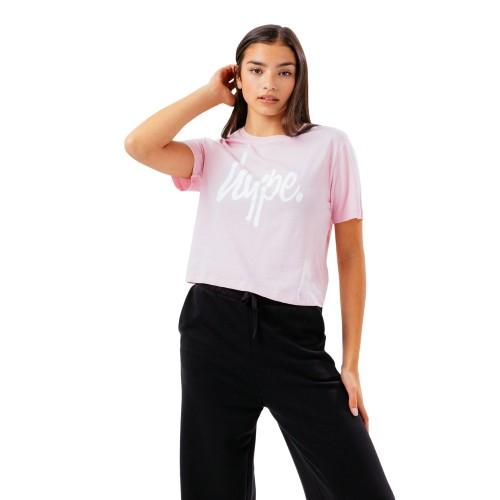 Hype Girls Script Crop T-shirt