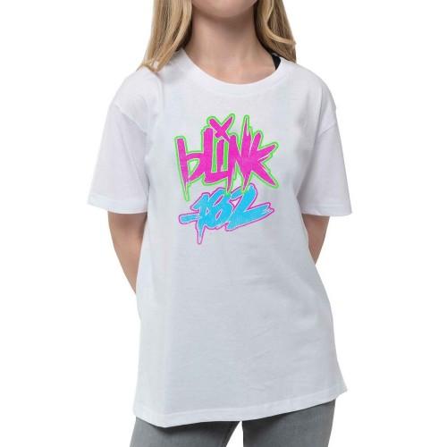 Pertemba FR - Apparel Blink 182 kinder/kinder T-shirt met neonlogo