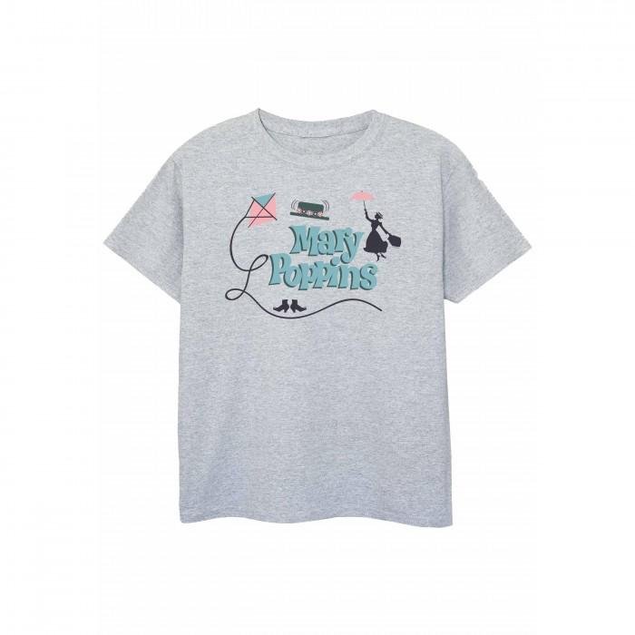 Mary poppins T-shirt met logo voor meisjes