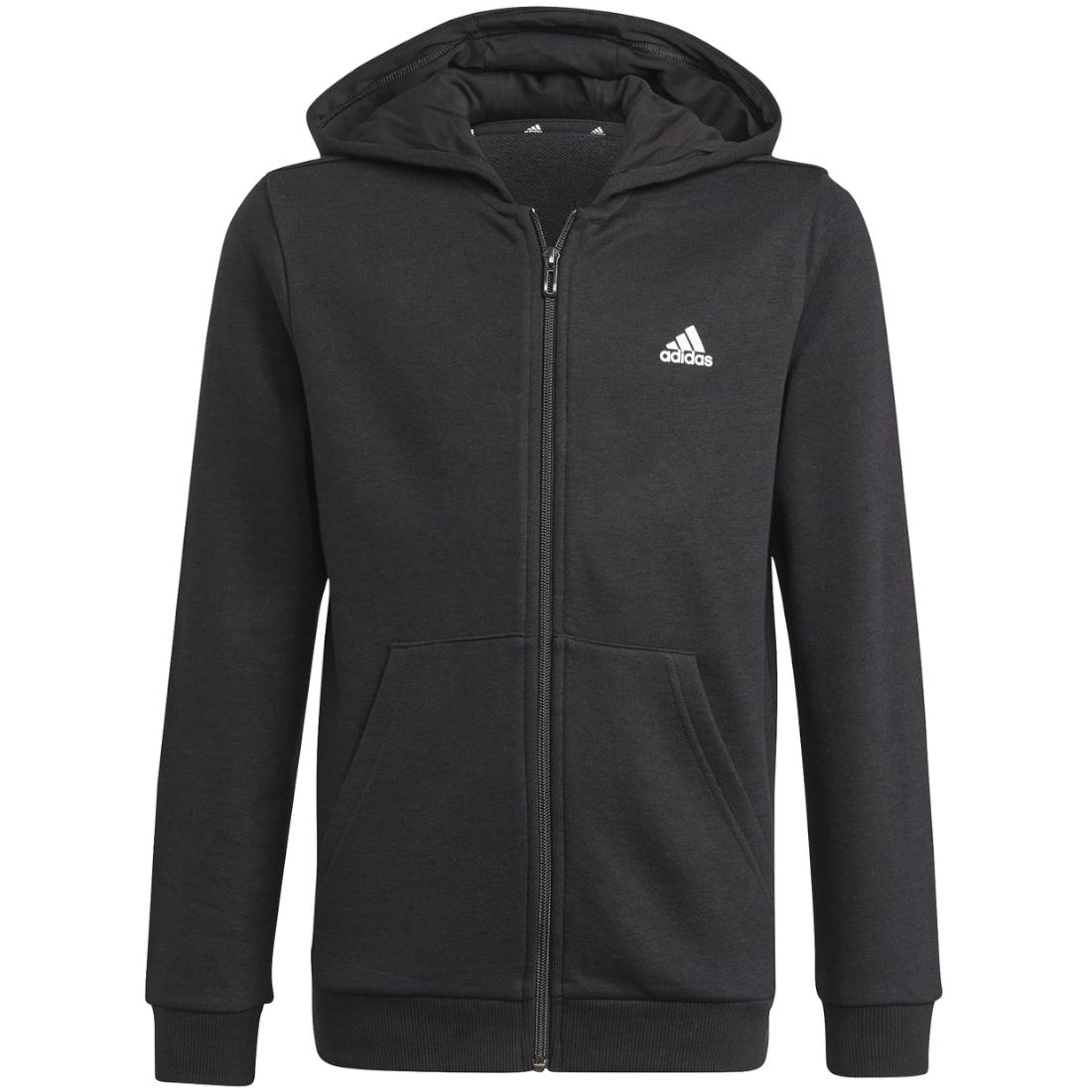 Adidas performance adidas Essentials Full-Zip Hoodie Jr, for Boy black Sweatshirt