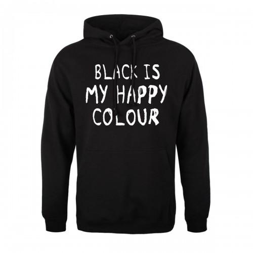 Grindstore heren zwart is mijn vrolijke kleur hoodie