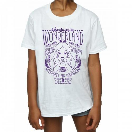 Alice In Wonderland meisjes avonturen katoenen T-shirt