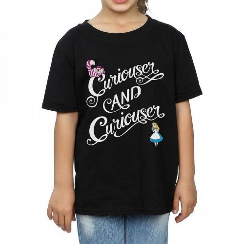 Alice In Wonderland Girls Curiouser en Curiouser katoenen T-shirt