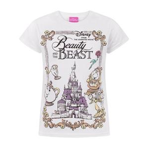 Beauty And The Beast Belle en het beest T-shirt met korte mouwen voor meisjes