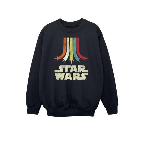 Star Wars Boys Retro Regenboog Katoen Sweatshirt
