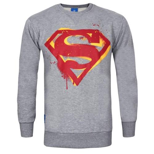 DC Comics Officiële Heren Superman Stencil Sweatshirt