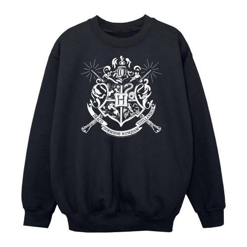 Harry Potter Boys Hogwarts Crest Wands Sweatshirt