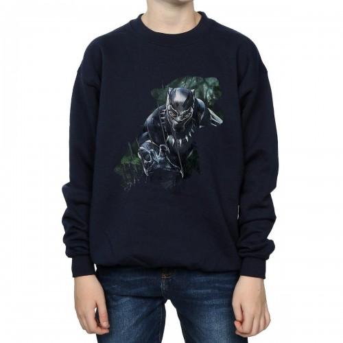 Black Panther jongens wild silhouet katoenen sweatshirt