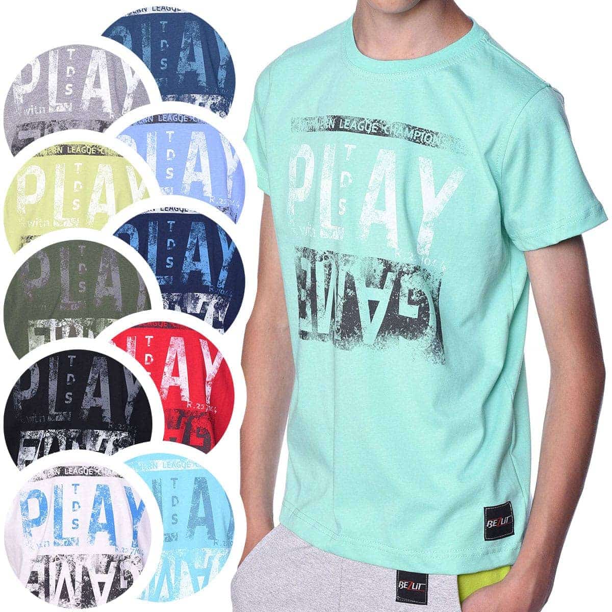 BEZLIT Jungen T-Shirt mit Motiv Druck & Sommer Farben
