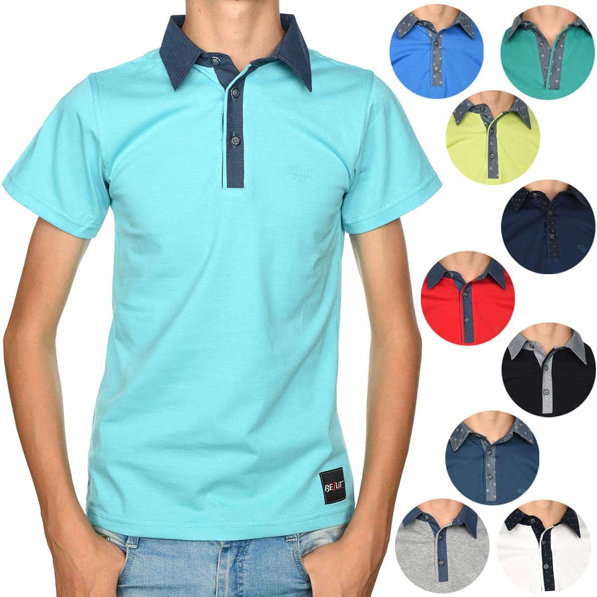 BEZLIT Jungen Polo Shirt mit Kontrastfarben