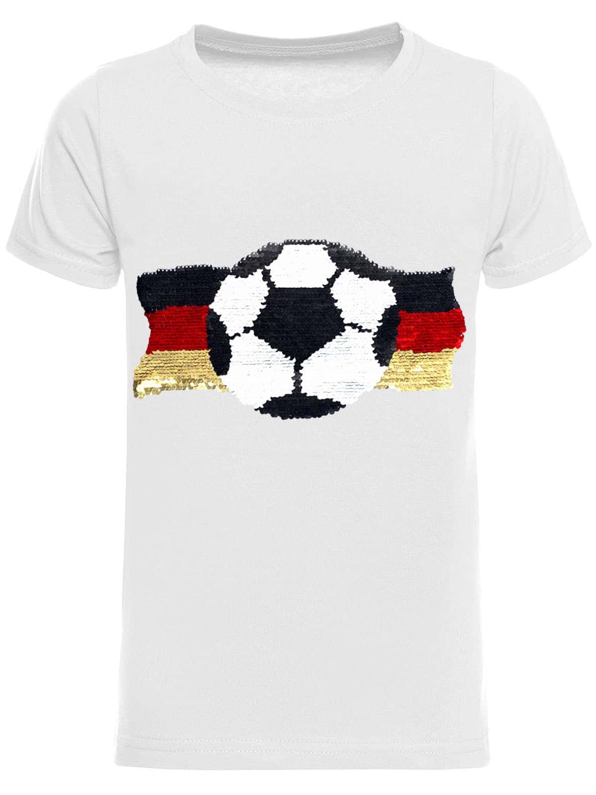 BEZLIT Jungen Wende Pailletten Deutschland Shirt mit Fussball WM 2018