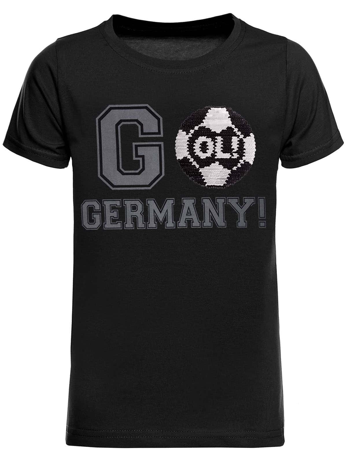 BEZLIT Jungen EM 2024 T-Shirt GO Germany Wende Pailletten