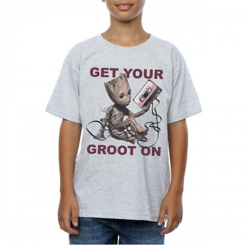 Guardians Of The Galaxy Boys krijgen je Groot op Heather T-shirt
