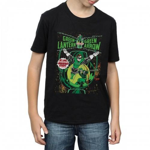 DC Comics Boys Green Lantern & Green Arrow Comic Cover katoenen T-shirt