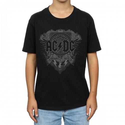 AC/DC jongens T-shirt van zwart ijskatoen