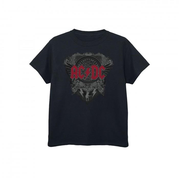 AC/DC katoenen T-shirt met zwart ijslogo voor jongens