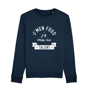 Enkr Heren sweatshirt - J'MENFOU J'Y VAIS AU TALENT