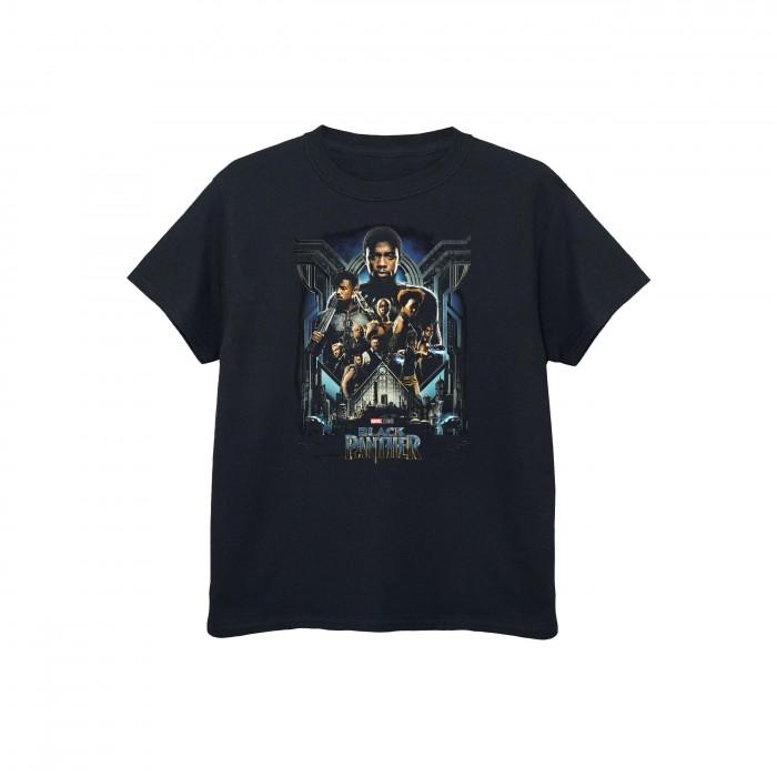 Black Panther jongens filmposter katoenen T-shirt
