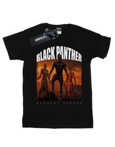 Marvel Girls Black Panther Wakanda T-shirt van sterk katoen