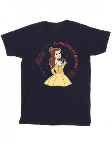 Disney Girls Belle en het beest Ik lees liever katoenen T-shirt