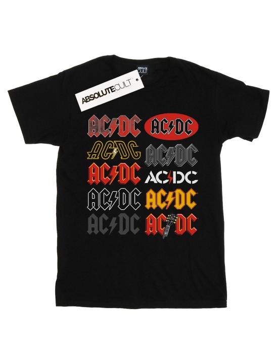 AC/DC T-shirt met meerdere logo's voor jongens