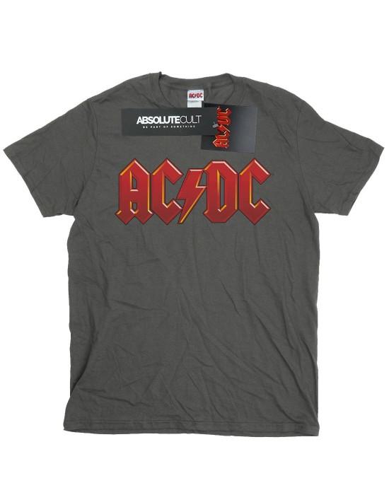 AC/DC Donkerrood katoenen T-shirt met logo voor meisjes