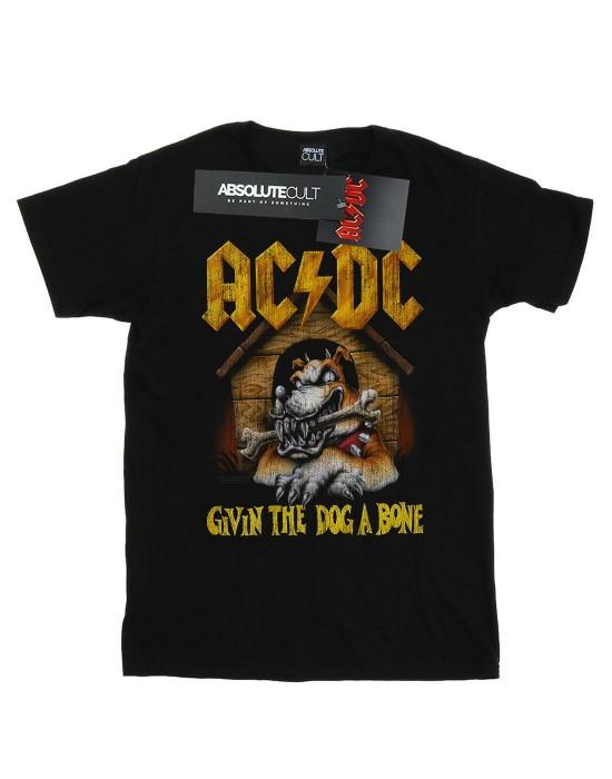 AC/DC jongens geven de hond een bot-T-shirt