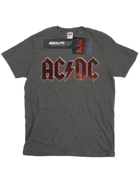 AC/DC T-shirt van ruw katoen met logo voor meisjes