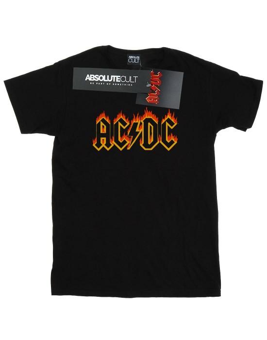 AC/DC jongens T-shirt met vlammenlogo