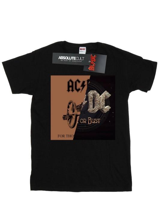 AC/DC meisjes rocken of busten / voor degenen die van gesplitst katoenen T-shirt houden