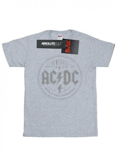 AC/DC Rock N Roll Damnation zwart katoenen T-shirt voor meisjes