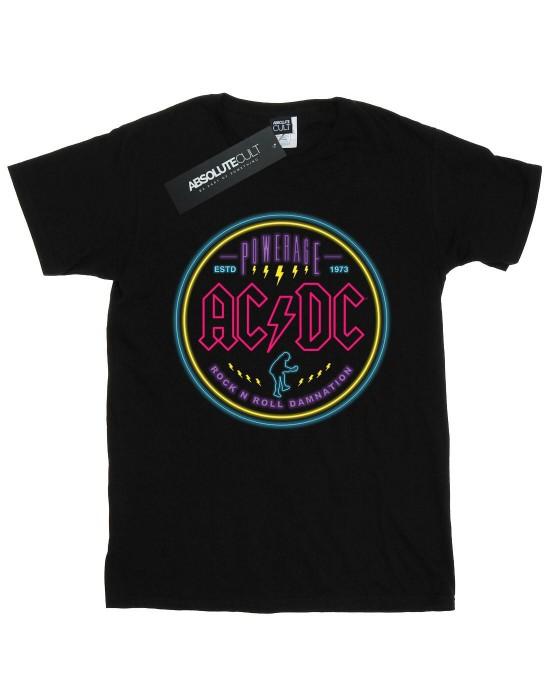 AC/DC Circle neon katoenen T-shirt voor meisjes