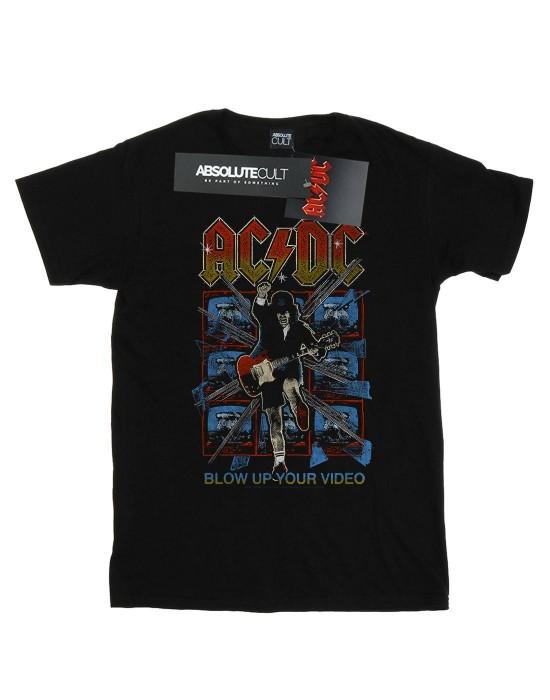 AC/DC meisjes blazen je video-katoenen T-shirt op