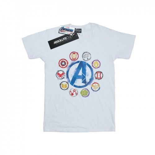 Marvel Girls Avengers Endgame geschilderde iconen katoenen T-shirt